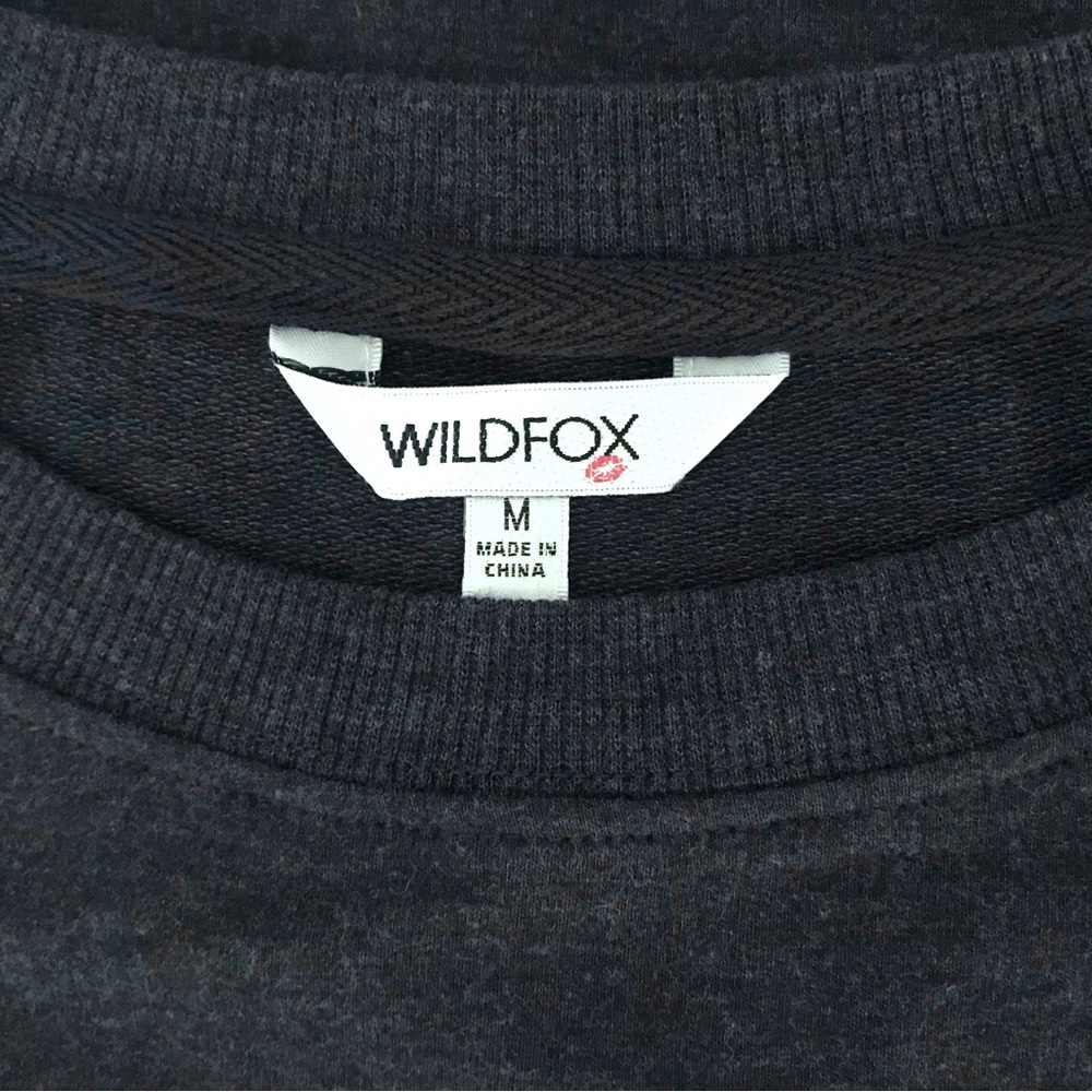 WILDFOX Good Vibes Crew Neck Sweatshirt Navy Blue - Picture 10 of 12
